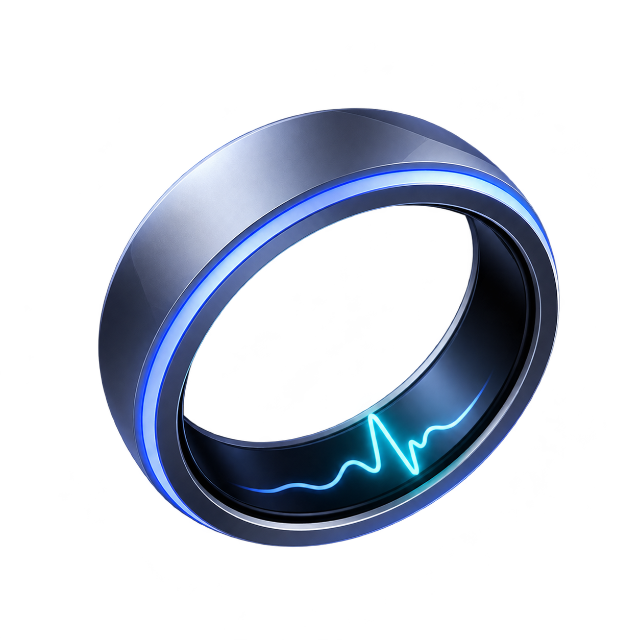 A black RINGRINX smart ring shown at an angle